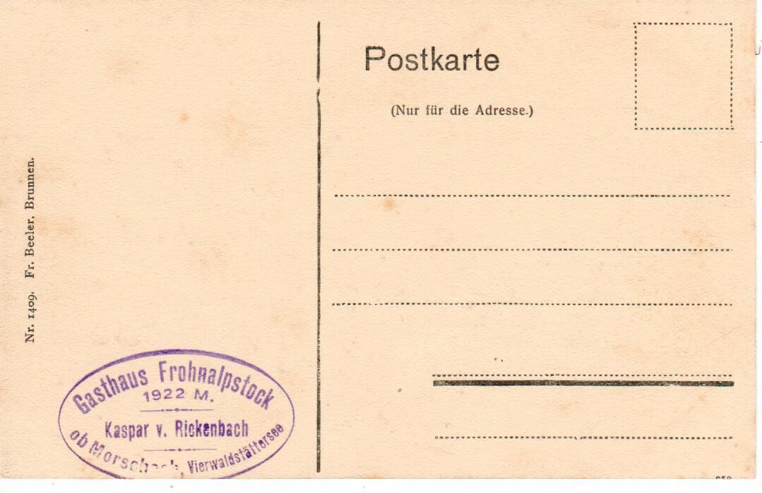 Cartoline postali: Frohnalpstock – Usato da Wolhusen venduto da Curver9 1