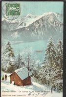 ,Paysage d'hiver,Le Léman et les Alpes