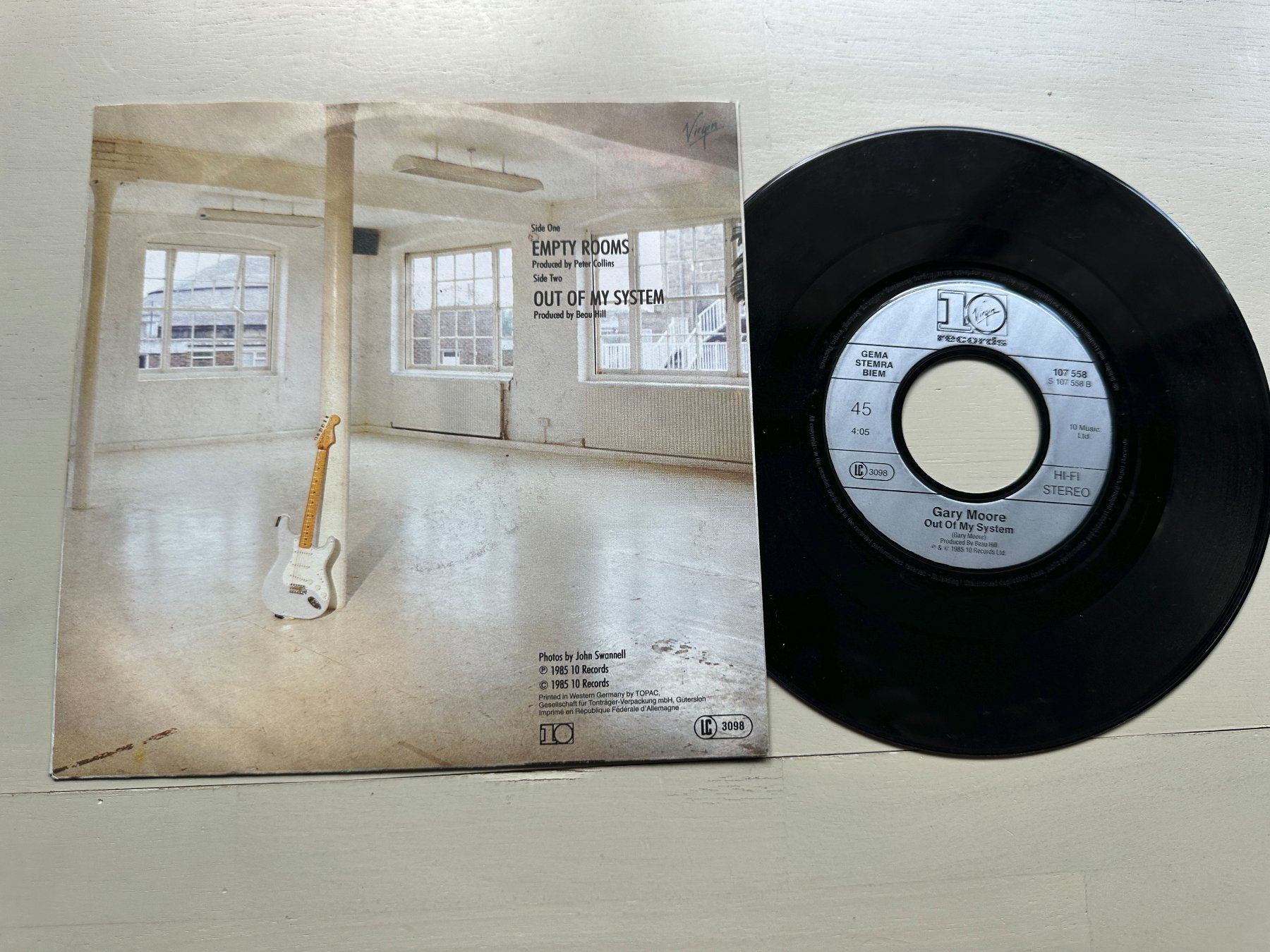 Dischi in vinile: GARY MOORE THIN LIZZY tolle Single Kult Empty rooms Blues – Usato da Basel venduto da Partridge 1