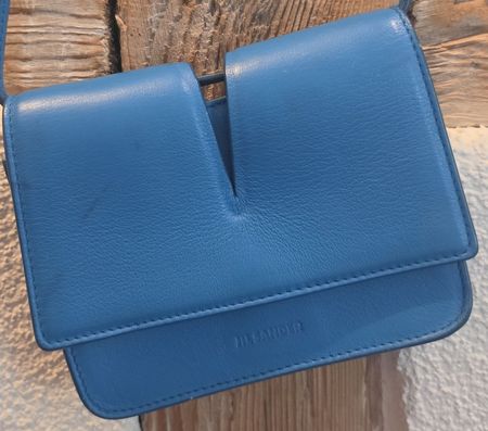 Jil Sander bag  Leder Blau guter Zustand