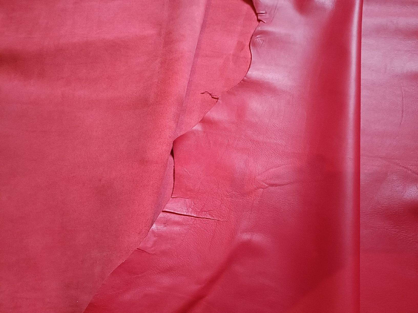 Stoffe: Leder Häute, 4 Stück, rot, Ziege – Neu (gemäss Beschreibung) aus Basel von destiny2010 1