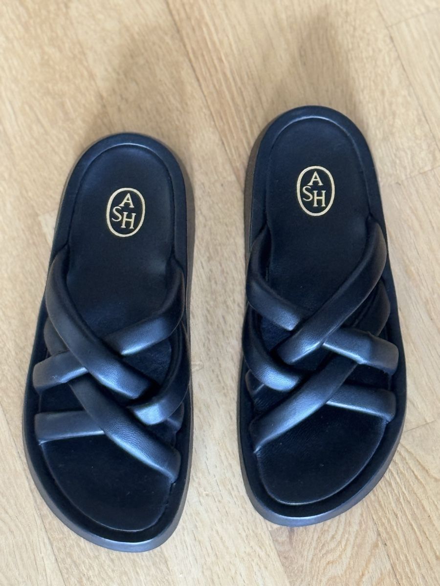 Ash Damenschuhe: Sandalen ASH Gr.38, schwarz, Leder – Gebraucht aus Aesch BL von Micimacko-4 2