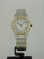 1993 Cartier Santos Octagon 30mm QZ - B&P