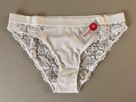 Spitzenslip, VARIANCE, Grösse 40, Farbe Weiss