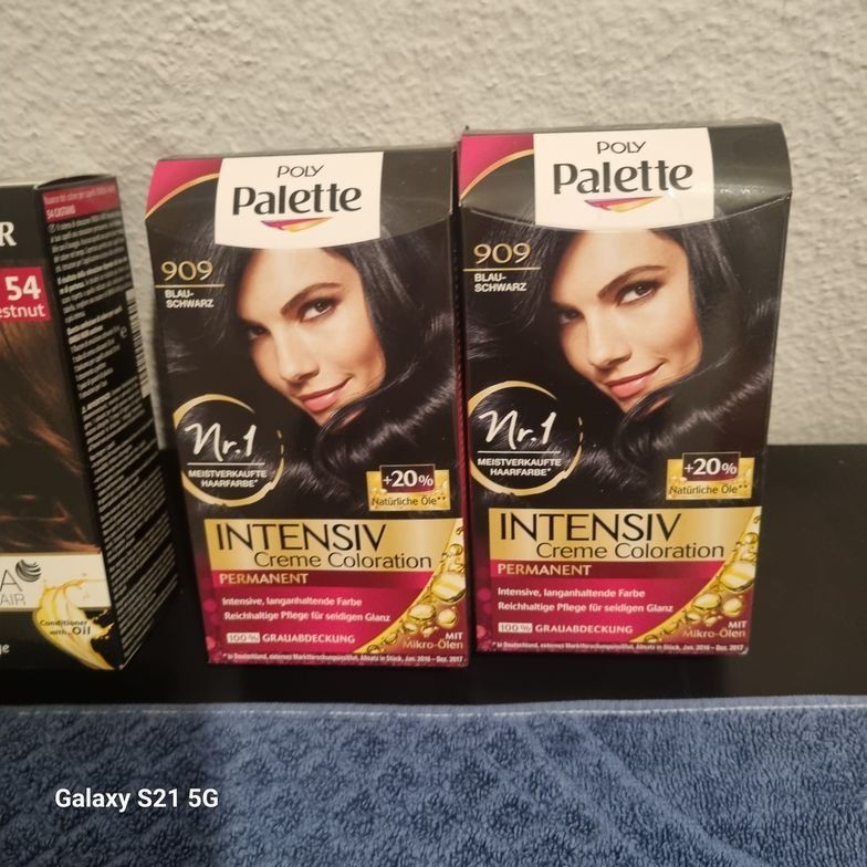 Färbemittel: HAIRCOLOUR verschiedene  DUNKLE  FARBEN – Neu und originalverpackt aus Zürich von Big 3