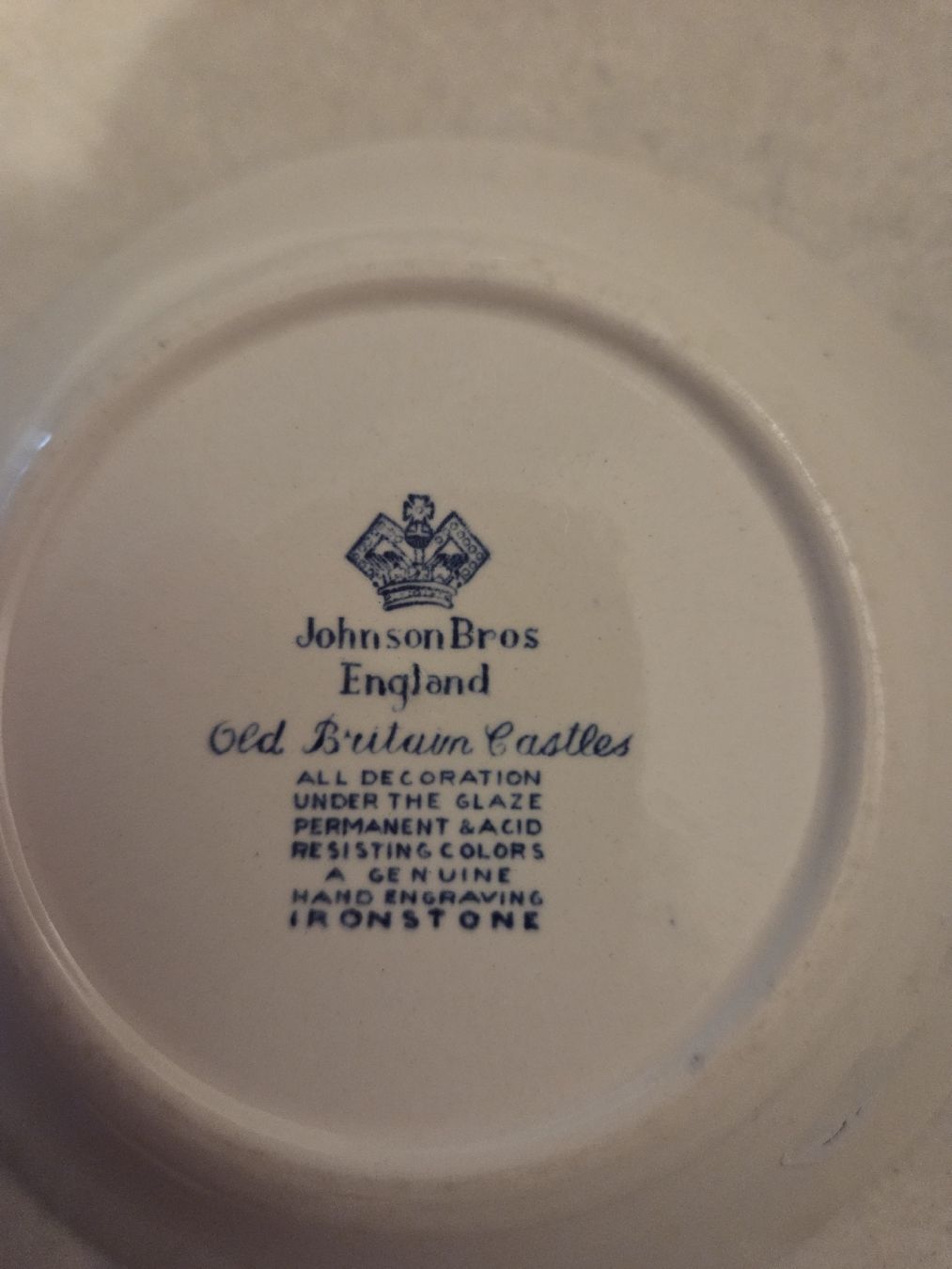 Johnson Brothers Piatti: Johnson Bros. England  Teller "Alnwick Castle", Vintage – Usato da Wetzikon ZH venduto da strubeli444 1