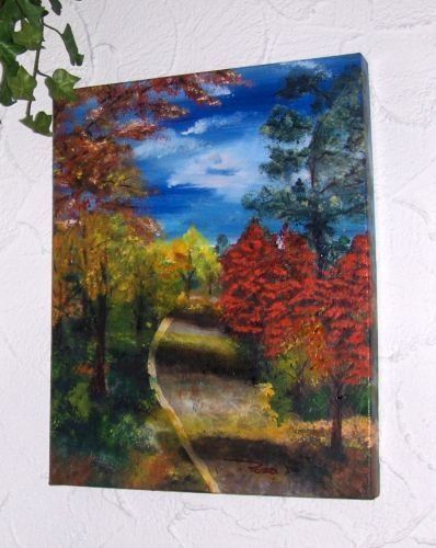 Dipinti: goldener Herbst Öl auf Leinwand – Nuovo e nell'imballaggio originale da Eschenbach venduto da Alicekunst 4