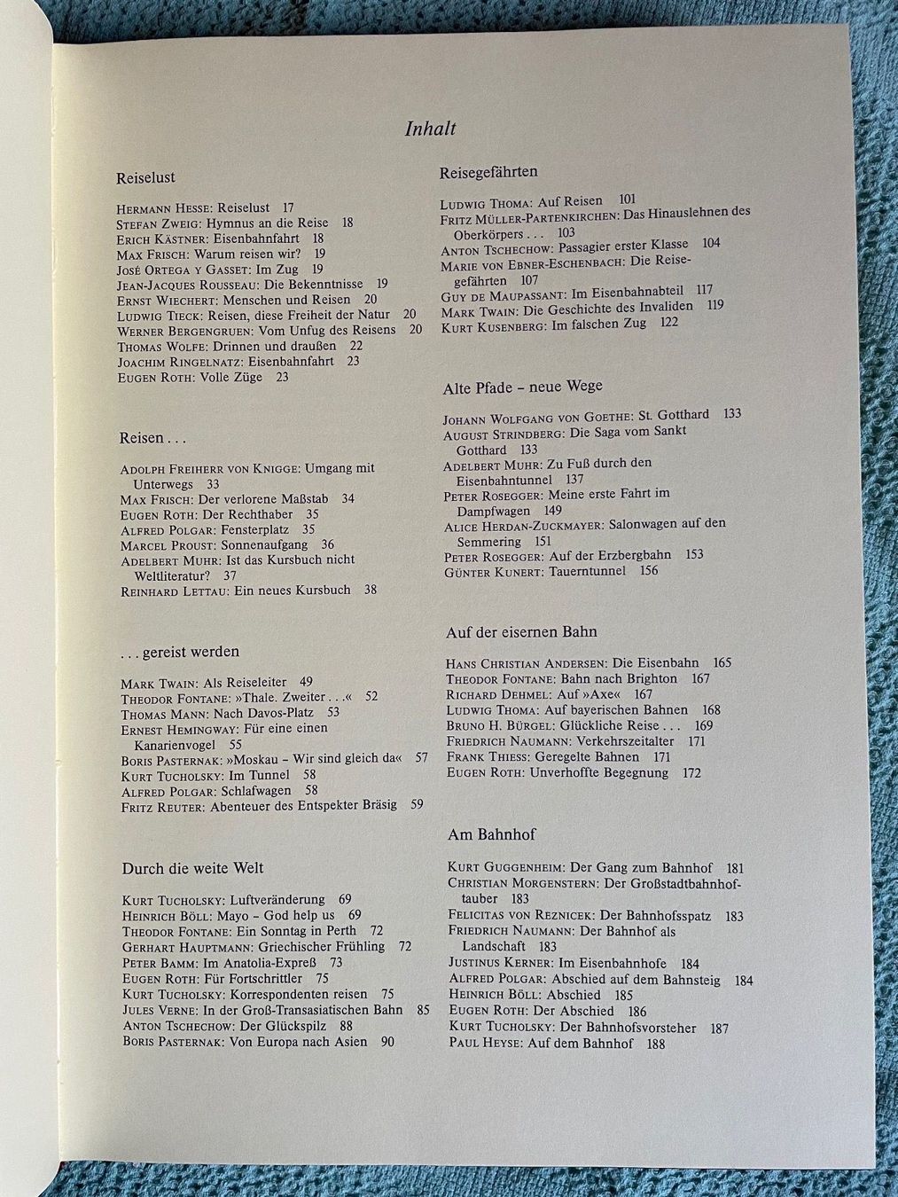 Libri: Vom Reiz der Eisenbahn – Usato da Schattenhalb venduto da Bjord 7