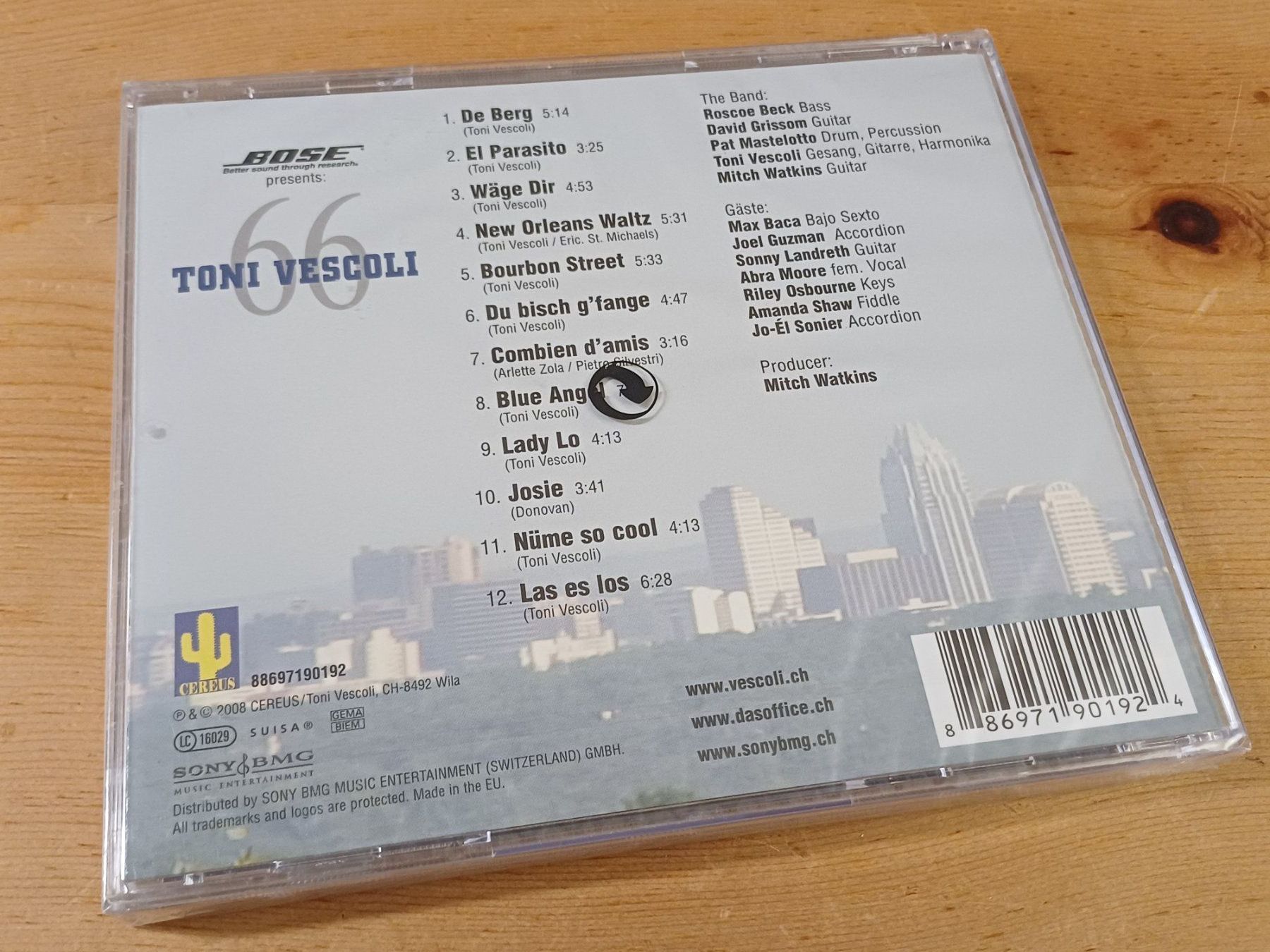 CD: Toni Vescoli - 66 (NEU) – Nuovo e nell'imballaggio originale da Jona venduto da Rreto71 1