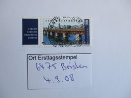 Voll Ort Ersttagsstempel 6475 Bristen