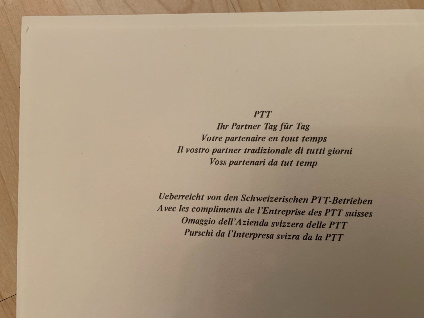 Tutti i francobolli: PTT-Heft 28.11.79 4-Block Europa – Nuovo (secondo la descrizione) da Landquart venduto da interesse63 3