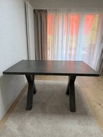 Esstisch Anthrazit 140x90cm mit stabilen X-Beinen Hochwertig
