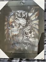 Hologramm mit 3 Bildern! Totenkopf Indianer Adler NEU