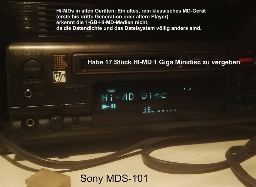 Minidisc: Mini Disc 74er- Hi-MD Format (1Giga) – Usato da Eschlikon TG venduto da Americano2 1