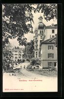 Seelisberg, Passanten vor dem Hotel Sonn