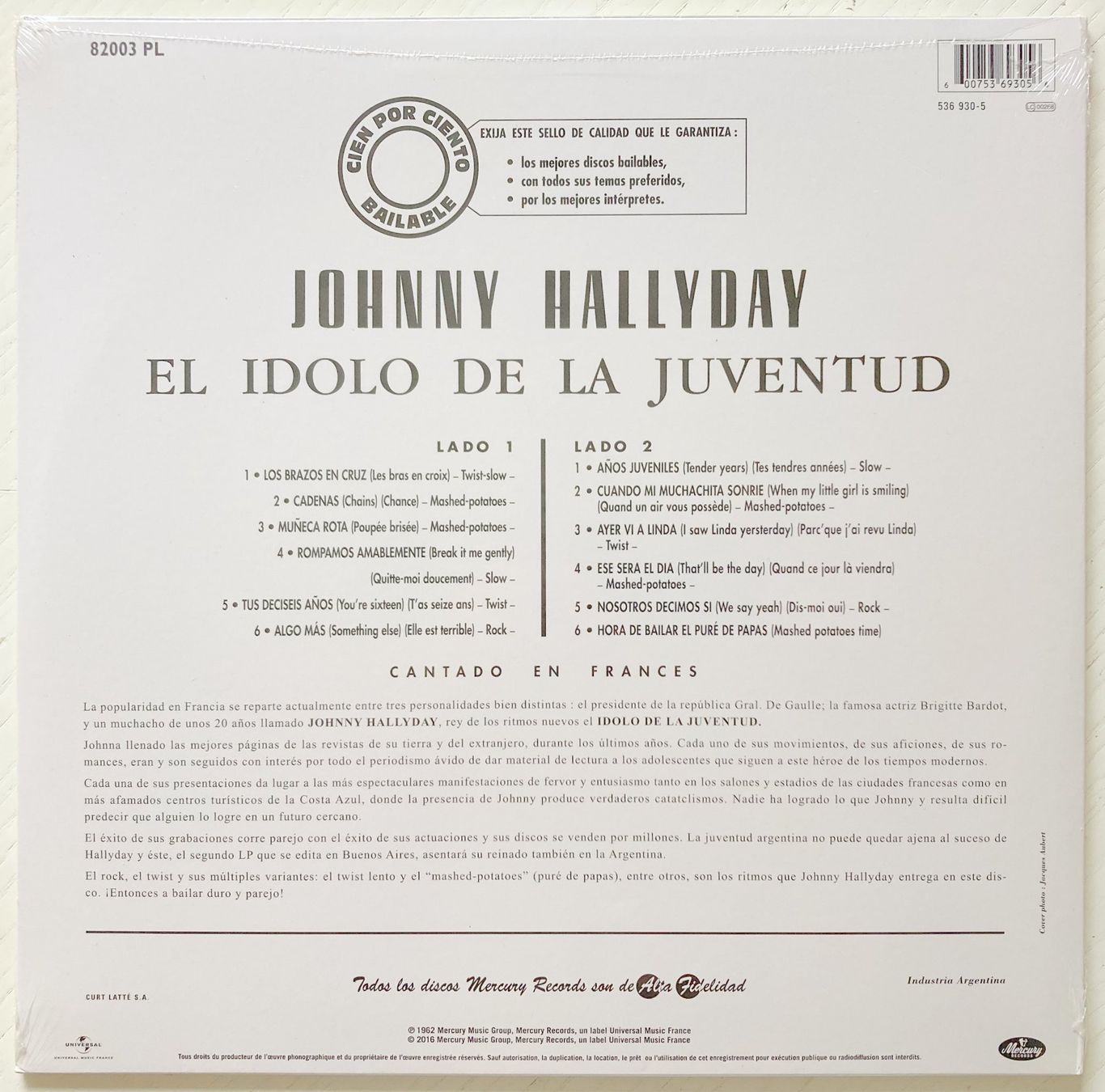 Schallplatten: JOHNNY HALLYDAY - IDOLO DE LA JUVENTUD – Neu und originalverpackt aus Bottens von hotter-than-hell 1