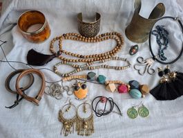Grand Lot Bijoux & Accessoires Bohème Vintage