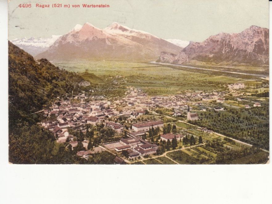 Cartoline postali: Ragaz 1909 – Usato da Bürglen TG venduto da StampGraf