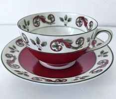 Vintage Porsgrund "Nordic" Tasse und Untertasse  Porzellan