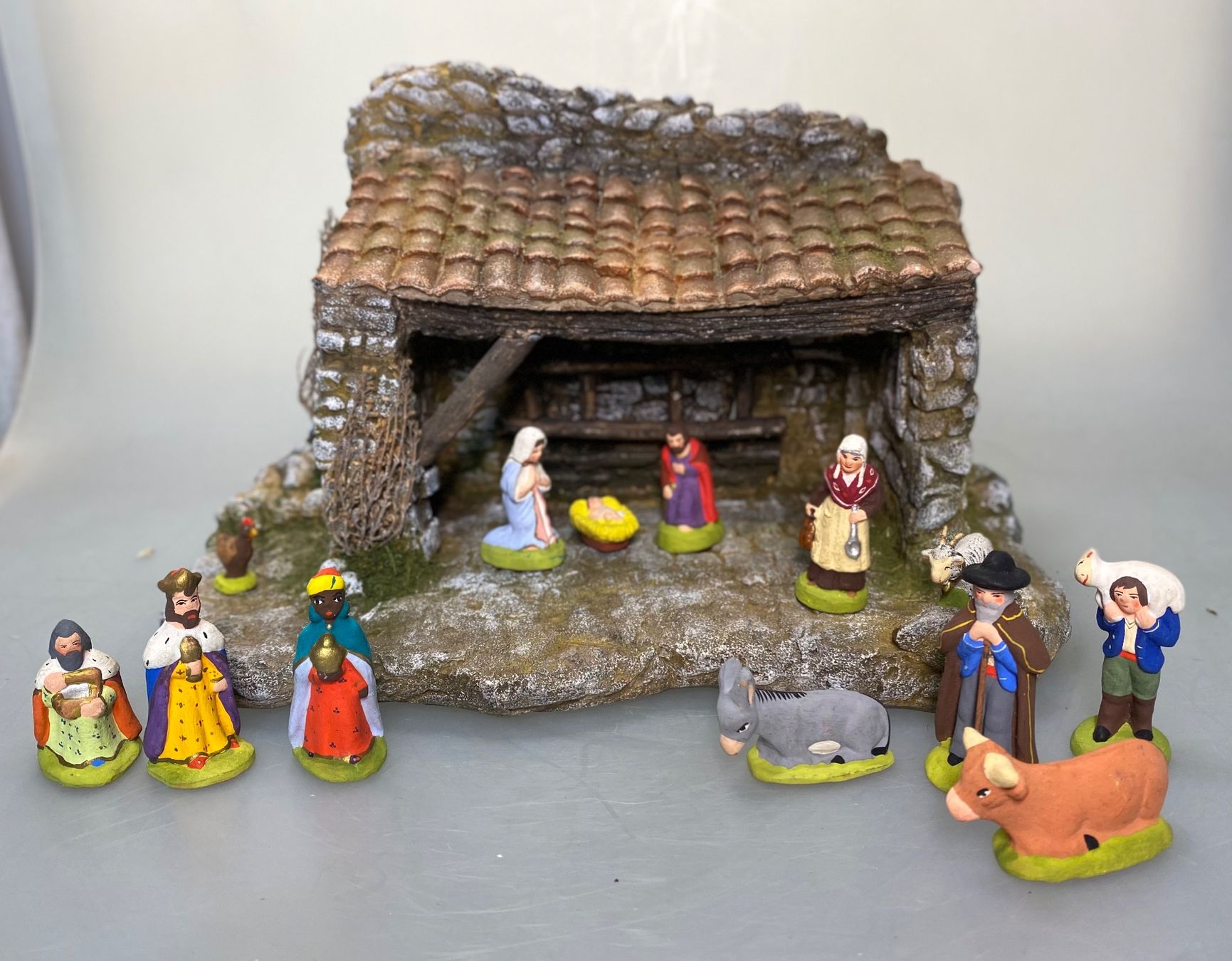 Tutte le decorazioni: Weihnachtskrippe aus Frankreich - Santons de Provence – Usato da Luzern venduto da altwarenhandel