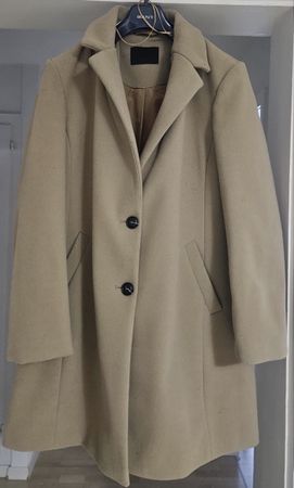 Damenmantel Beige Größe 48