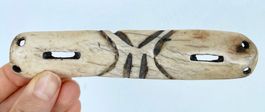 alte Eskimo Indianer Inuit Sonnenbrille Brille Länge 14,4 cm