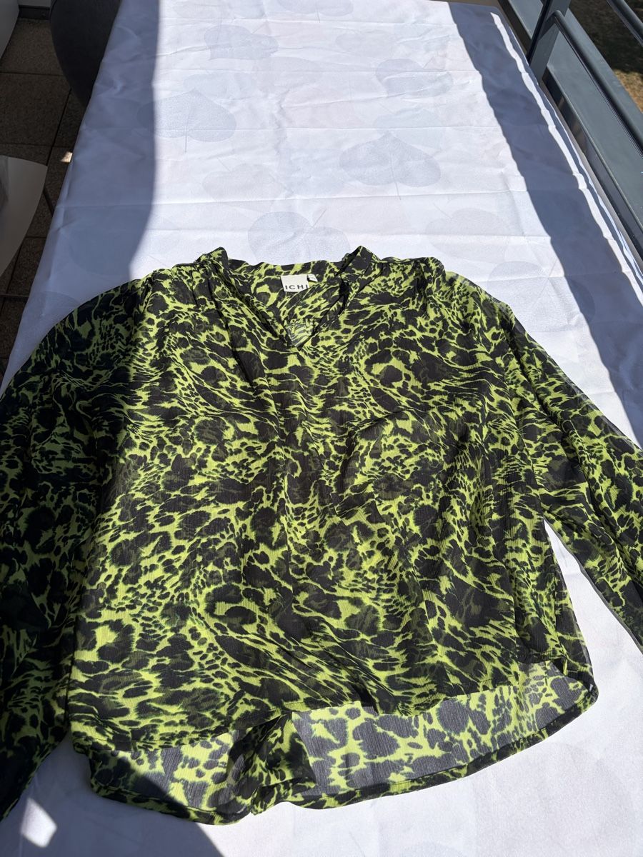 Camicette: Chemisier noir et vert Ichi  – Usato da Pully venduto da ari_78pk