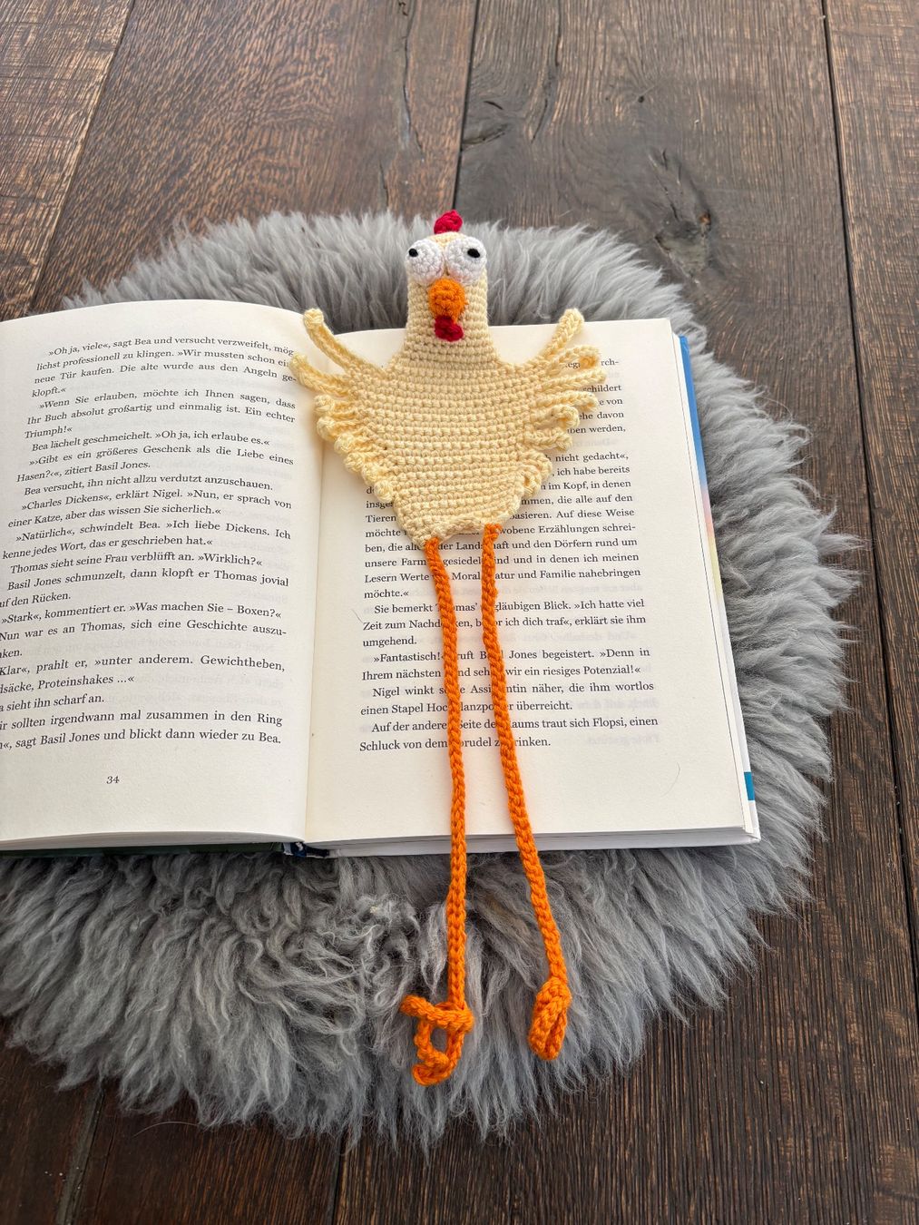 Altre raccolte & rarità: Lesezeichen Huhn Handmade – Nuovo (secondo la descrizione) da St. Niklaus VS venduto da loumonrohandmade