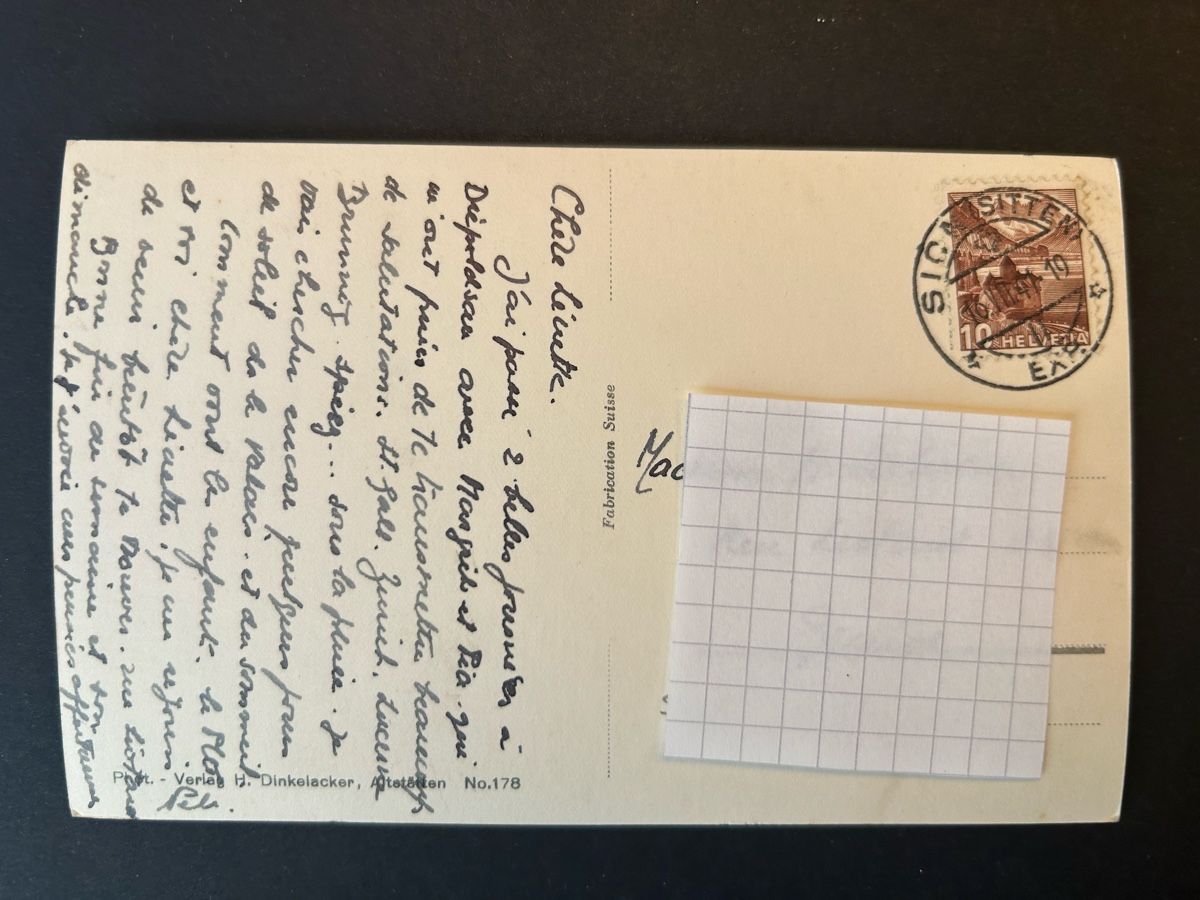 Ansichtskarten: Diepoldsau SG Kirche/Schule – Gebraucht aus Fanas von Alessio11 1