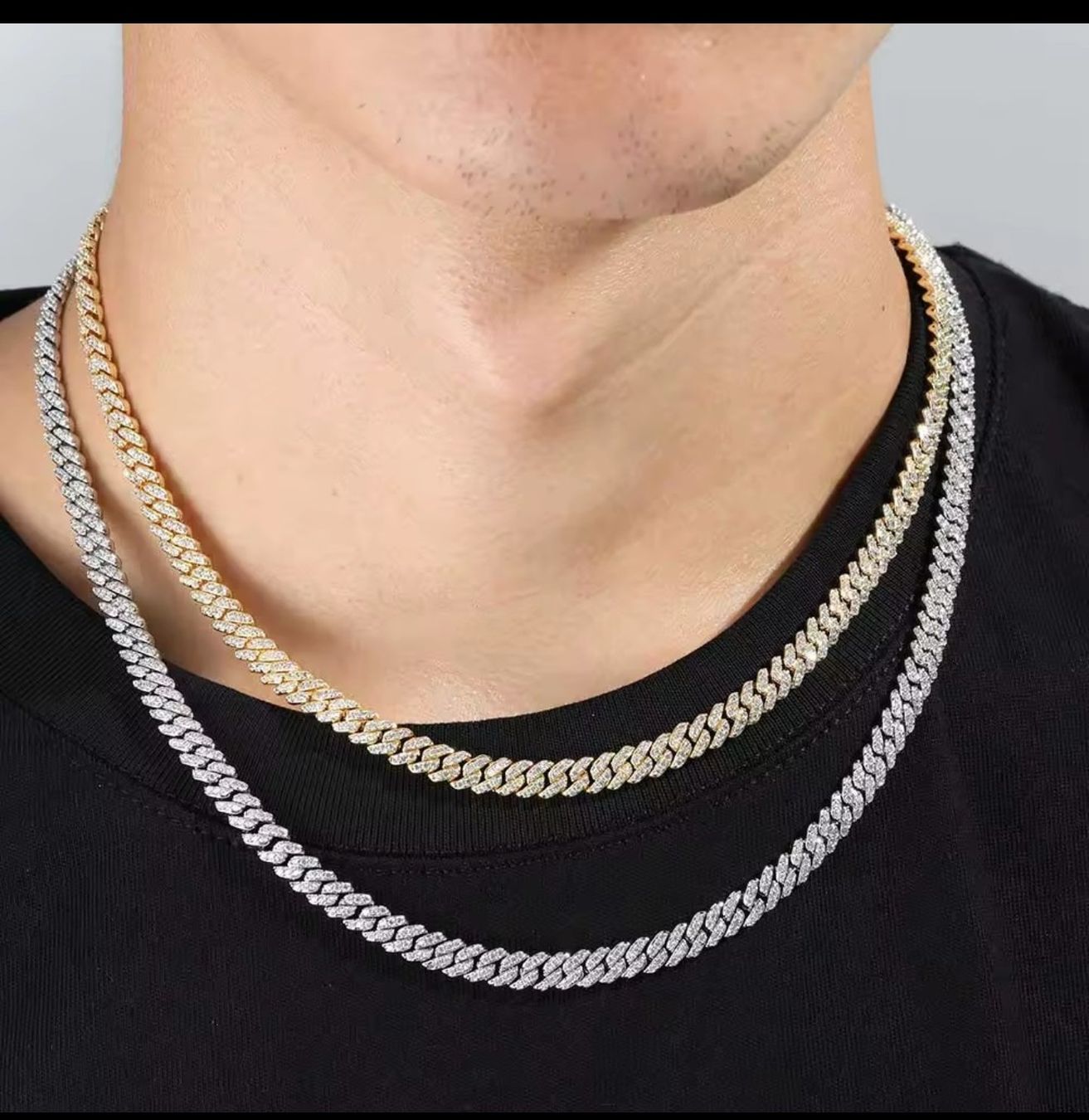Catenine: Iced out Kette Silber 55 cm x 6mm – Nuovo e nell'imballaggio originale da Suhr venduto da ChronixChronometer 6