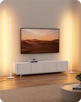 Stehlampe dimmbar LED 2er Set Wohnzimmer Schlafzimmer Gold