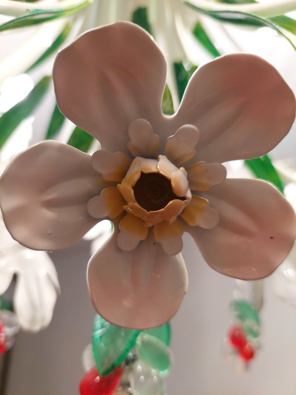 Lampadari & plafoniere: Vintage Blumige Deckenlampe, Kronleuchter – Usato da Brunnen venduto da Livianda 7