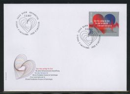 2017, FDC, 50 Jahre Schweizerische Herzstiftung (Nr. 1628)