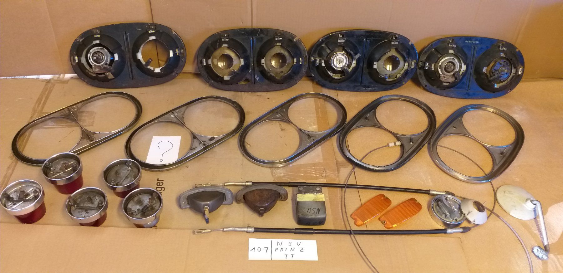 NSU Alle Autoersatzteile: NSU PRINZ TT  OLDTIMER  PHARES ET FEUX – Gebraucht aus cortébert von rlv 7
