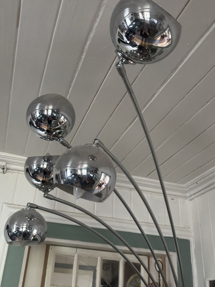 Lampen: Five-Arm Floor Lamp Chrome Finish Marble Base Used – Gebraucht aus Emmenbrücke von lucymeg 2