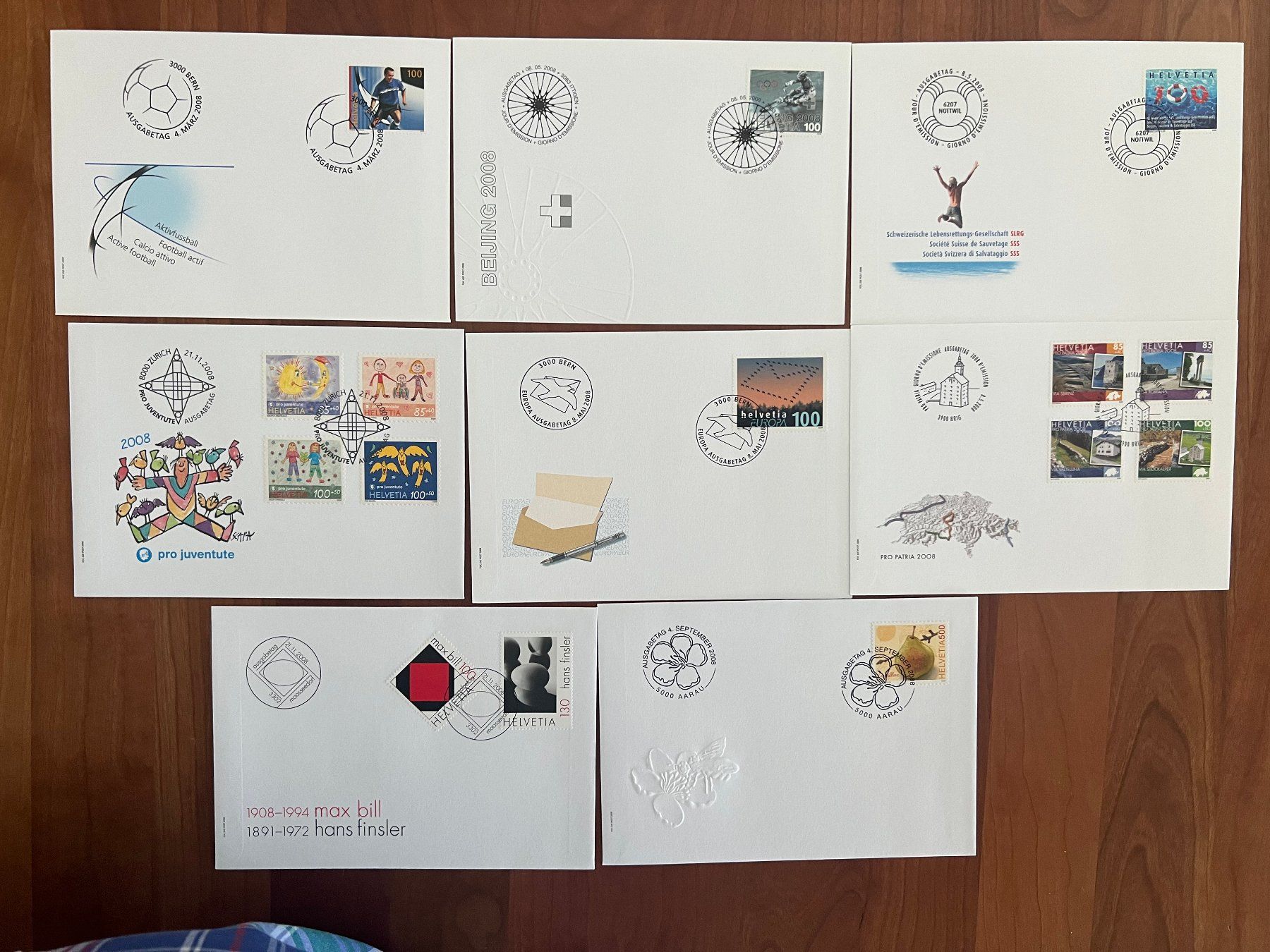 Alle Briefmarken: Sammlung 8  FDC Briefe 2008   (R749) – Gebraucht aus Hinwil von Sidi4