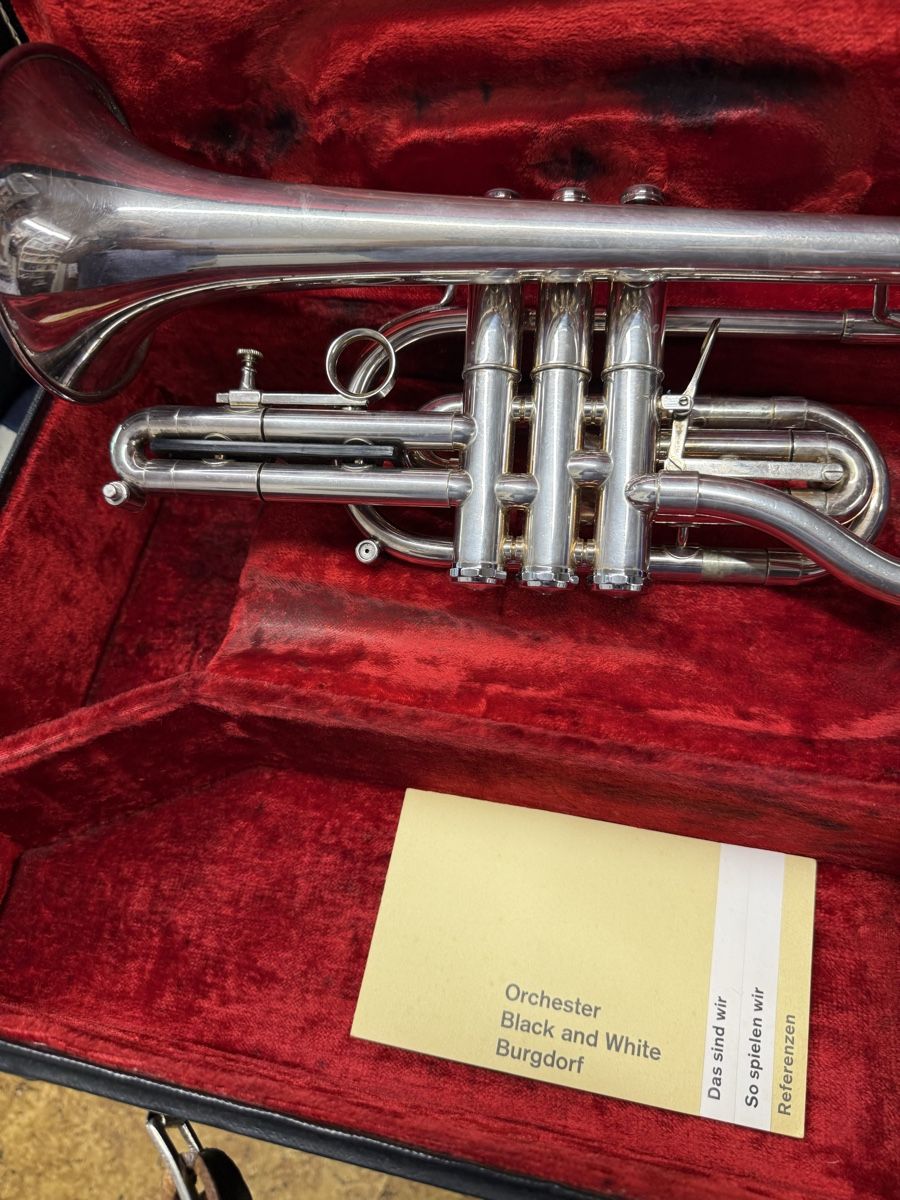 Strumenti musicali: Cornet Getzen Capri versilbert – Usato da Burgdorf venduto da kla_r5tf 1