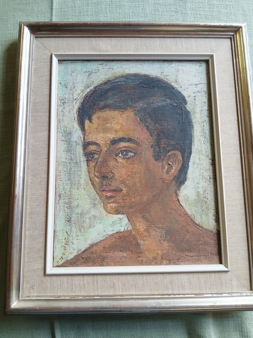 Dipinti: Maler Max Widmer Portrait  Junge – Usato da Hittnau venduto da Agi010