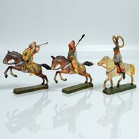 Figurines anciens scènes Far West ELASTOLIN Allemagne 1930s
