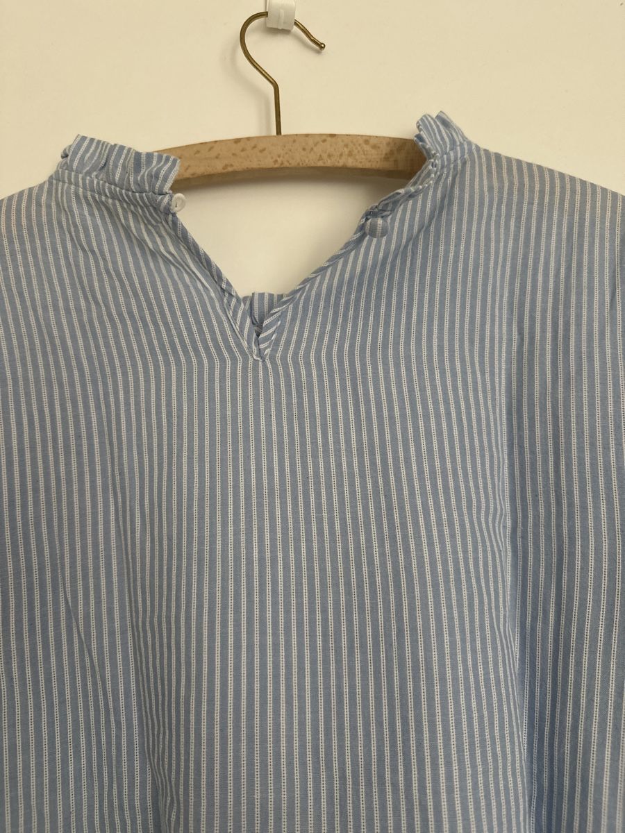 Cream Camicette: Cream Bluse, Gr. 40, Hellblau gestreift, Sommerlich! – Usato da Gunzgen venduto da Pimsu 2