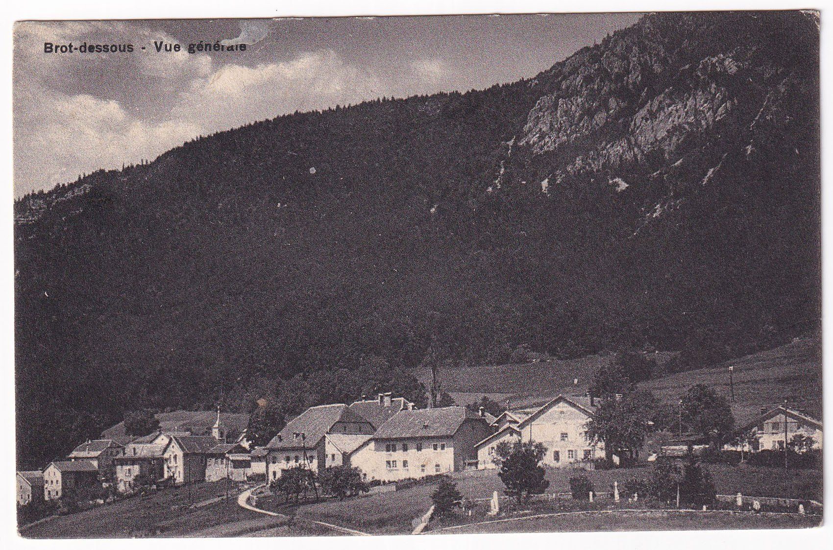 Cartes postales: Brot - Dessous - Vue générale  1928 – D'occasion à Cormoret par Pascalll2001