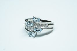 Fingerring 14k Weissgold