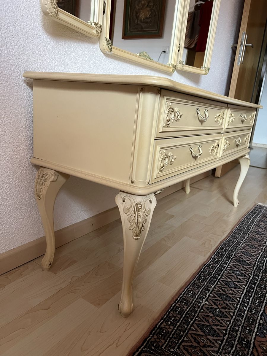Commodes: Kommode mit Spiegel antique Stil creme – D'occasion à Perlen par Chregle1 2