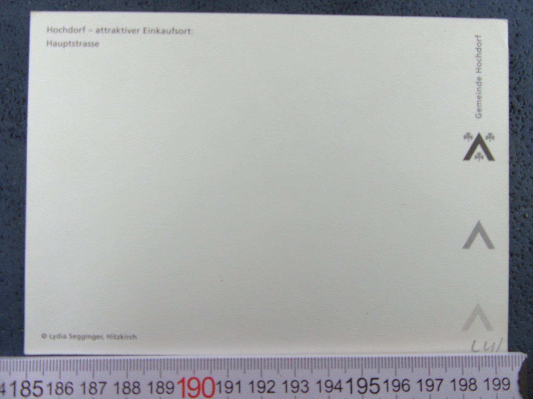 Cartoline postali: HOCHDORF LU HAUPTSTRASSE – Usato da Ettingen venduto da Hausi4711 1
