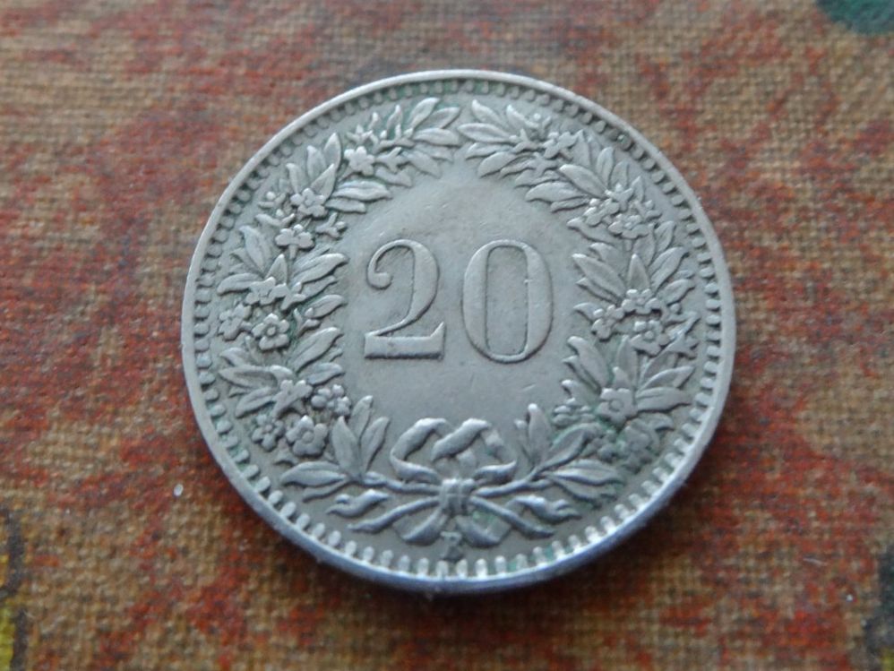 Tutti le monete: 20 Rp. 1943 – Usato da Romanel-sur-Lausanne venduto da Swift13 1