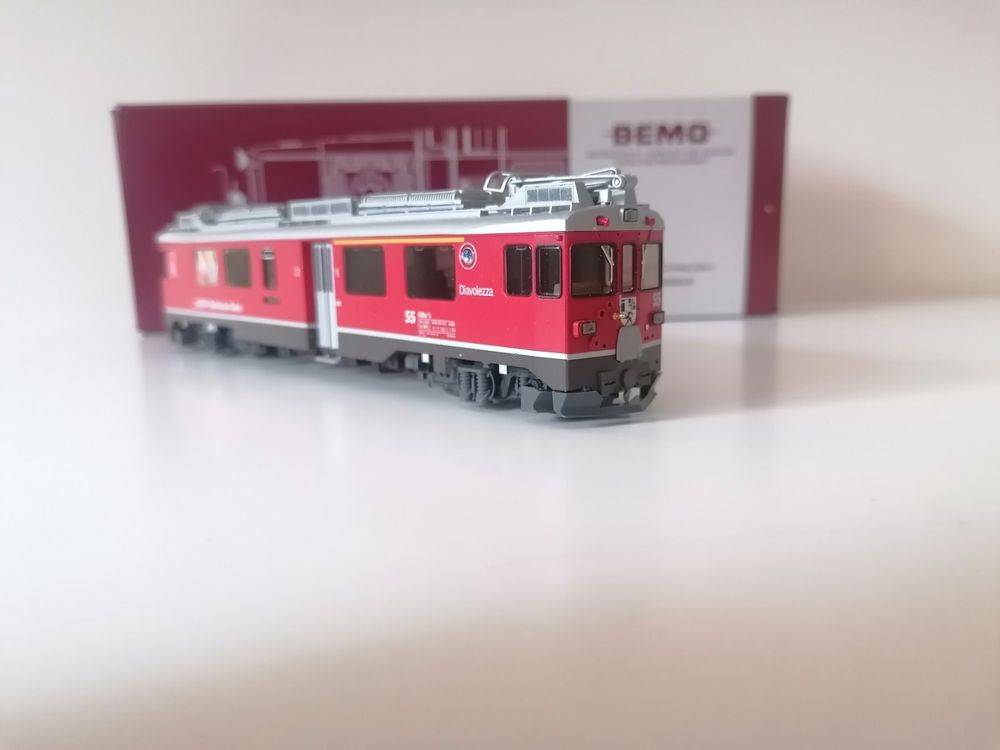 Bemo Modelleisenbahnen: Bemo 1369 107 RhB ABe 4/4 Nr. 55 Digital Sound – Gebraucht aus Viganello von Calanda747 2