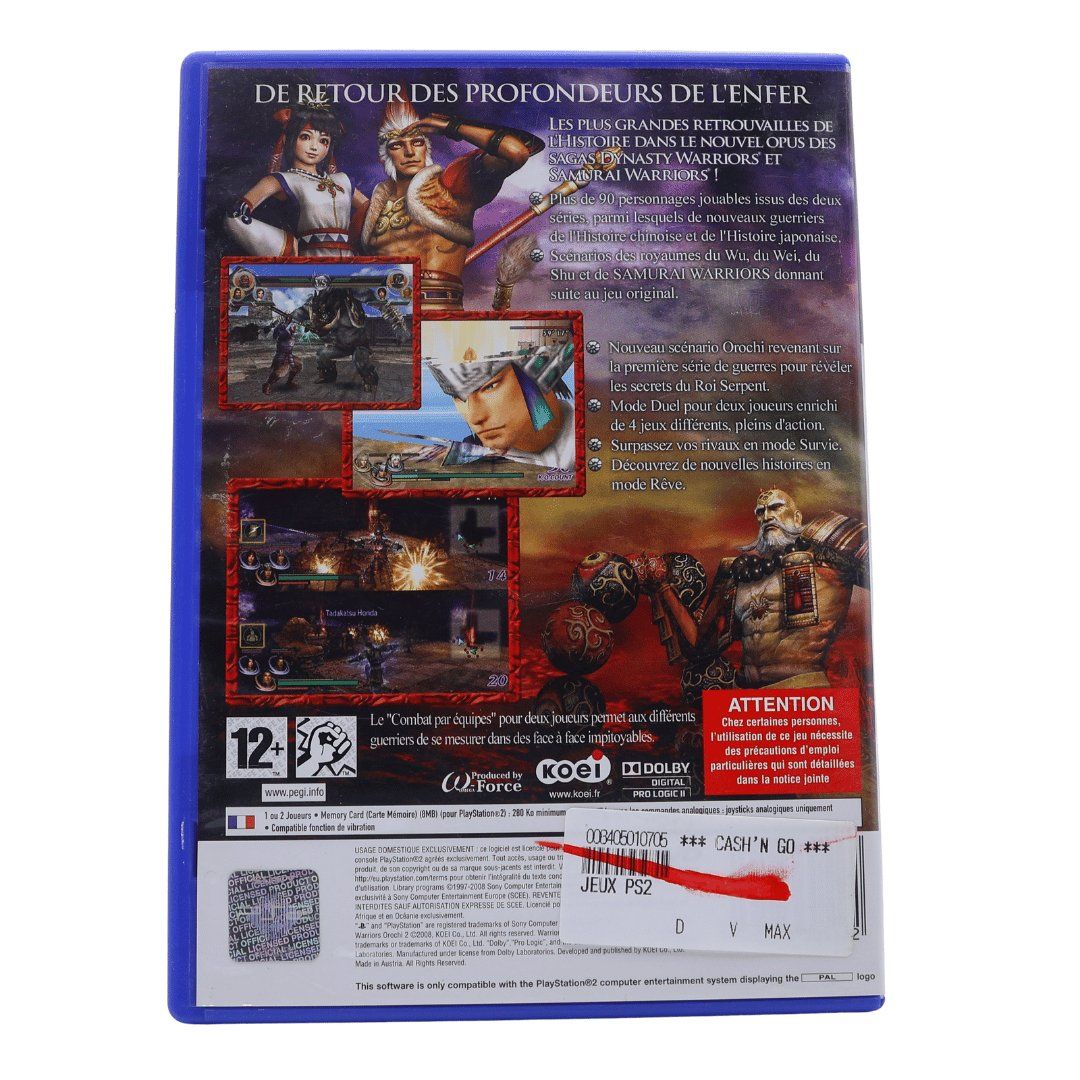 Jeux: Warriors Orochi 2 - PS2 – D'occasion à Paudex par dindeboy 1