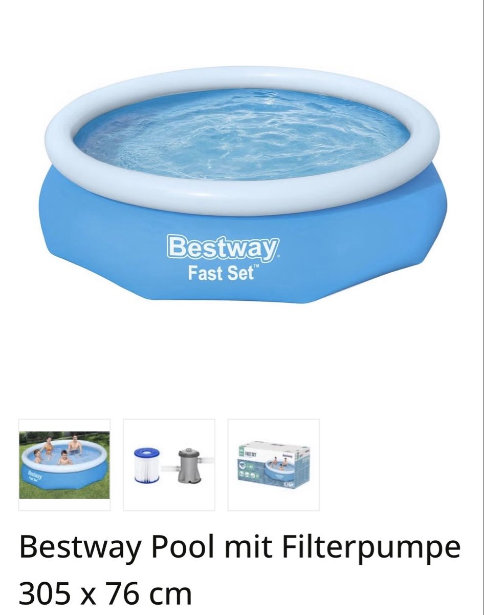 Intex Piscine: Piscina con pompa riscalda acqua – Usato da Niederrohrdorf venduto da ale_ter30