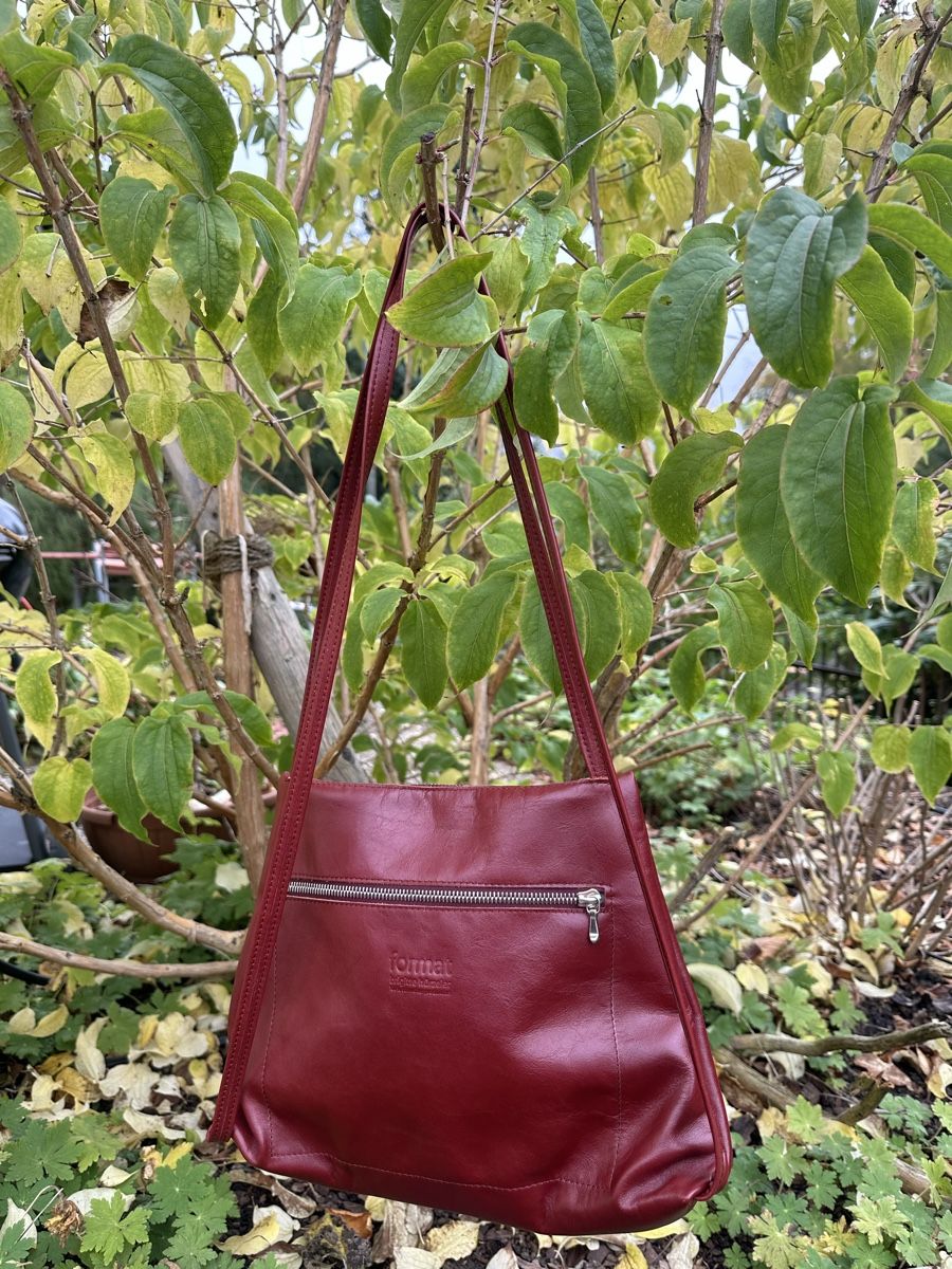 Borse da donna: Handtasche Brigitte Hürzeler FORMAT weinrot – Usato da Olten venduto da Barola01 1