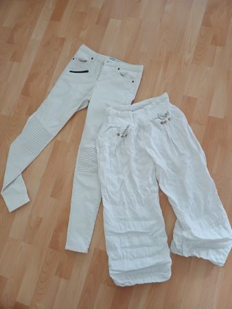 Zwei weisse Hosen S / XS